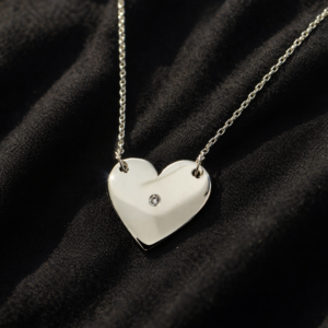 Heart Pendant with stone